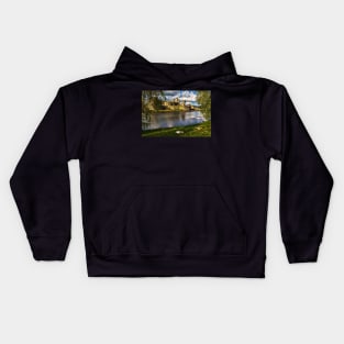 Late Afternoon At Caerphilly Castle Kids Hoodie